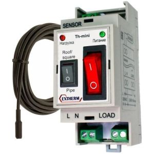 Термостат комбинированный 2 в 1 в комплекте с датчиком температуры для управления системой антиоблед