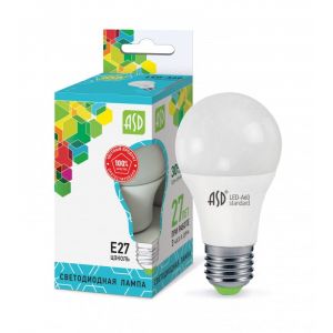 Лампа светодиодная LED-A60-standard 20Вт грушевидная 4000К бел. E27 1800лм 160-260В ASD 469061200420