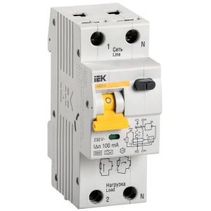 Выключатель автоматический дифференциального тока 2п (1P+N) C 50А 100мА тип A 6кА АВДТ-32 IEK