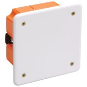 Коробка распаячная CП 92х92х45 IP20 КМ41022 для полых стен (с саморезами пластиковые лапки с крышкой