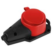Колодка ЭРА KX-1e-RED-IP44 каучуковая с заземлением 1 розетка 16A IP44 красн. Эра Б0068412
